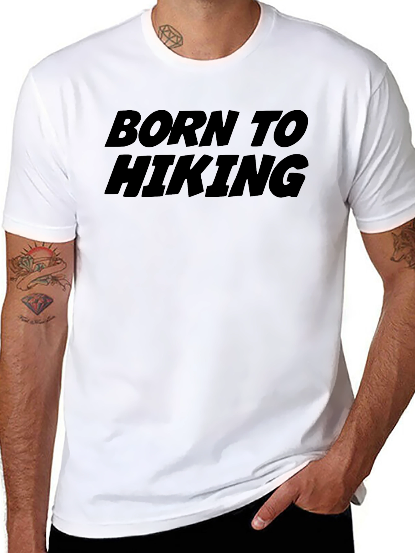 Born to Hiking Graphic T-Shirt