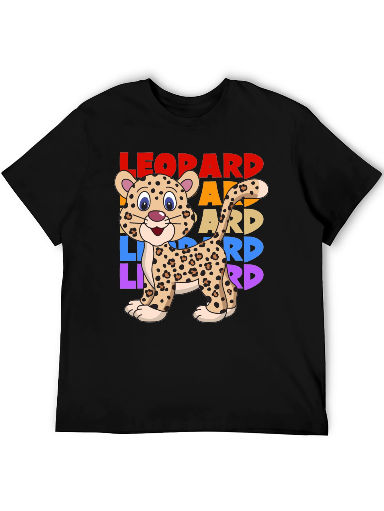 Leopard Graphic T-Shirt - Cute Animal Tee