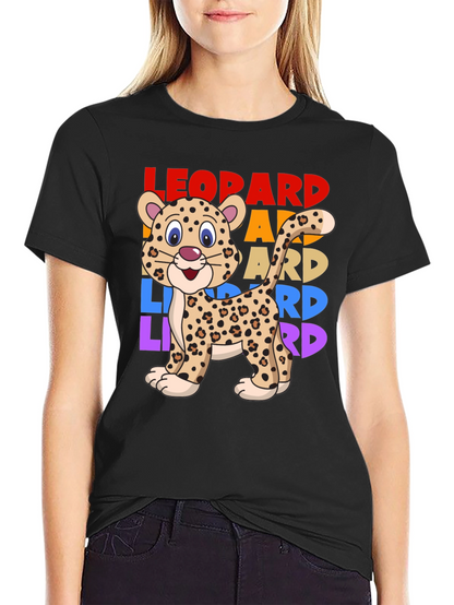 Leopard Graphic T-Shirt - Cute Animal Tee