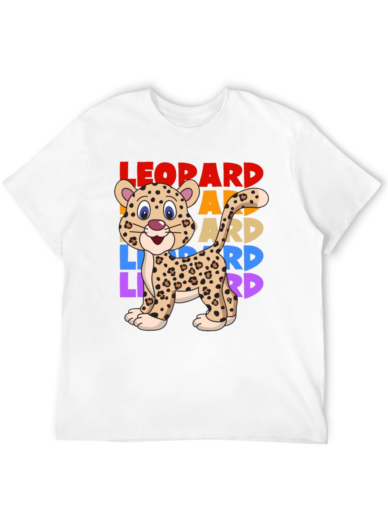 Leopard Graphic T-Shirt - Cute Animal Tee
