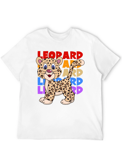 Leopard Graphic T-Shirt - Cute Animal Tee
