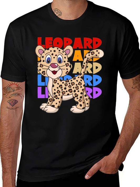 Leopard Graphic T-Shirt - Cute Animal Tee