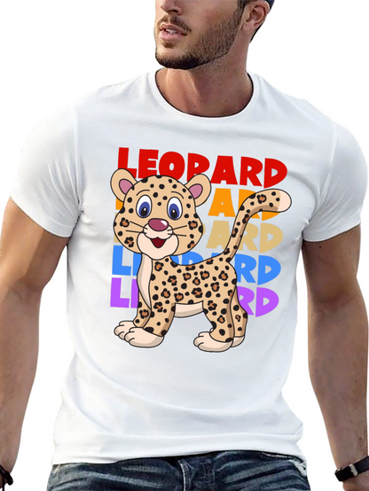 Leopard Graphic T-Shirt - Cute Animal Tee