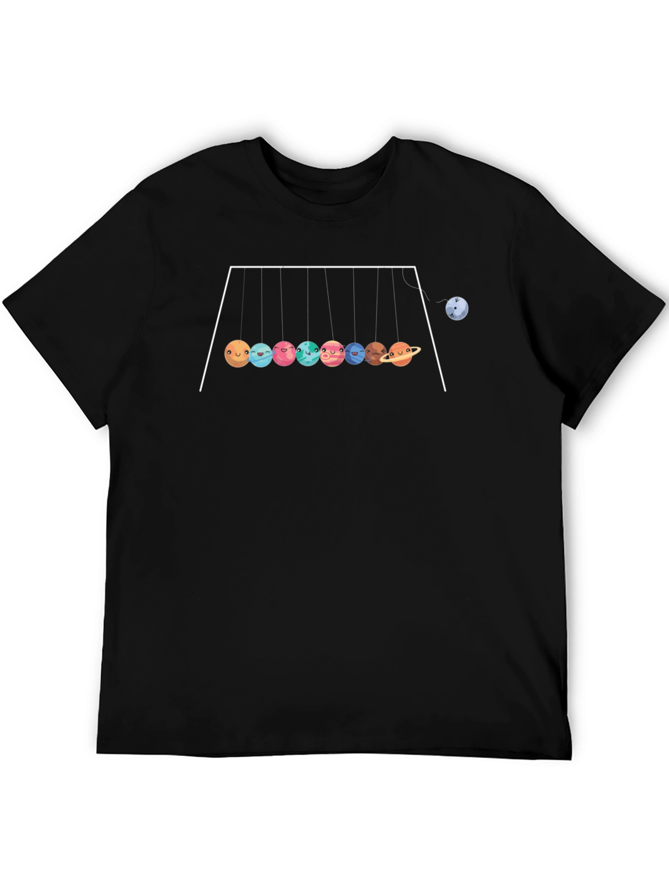 Planetary Motion Graphic Tee - Black
