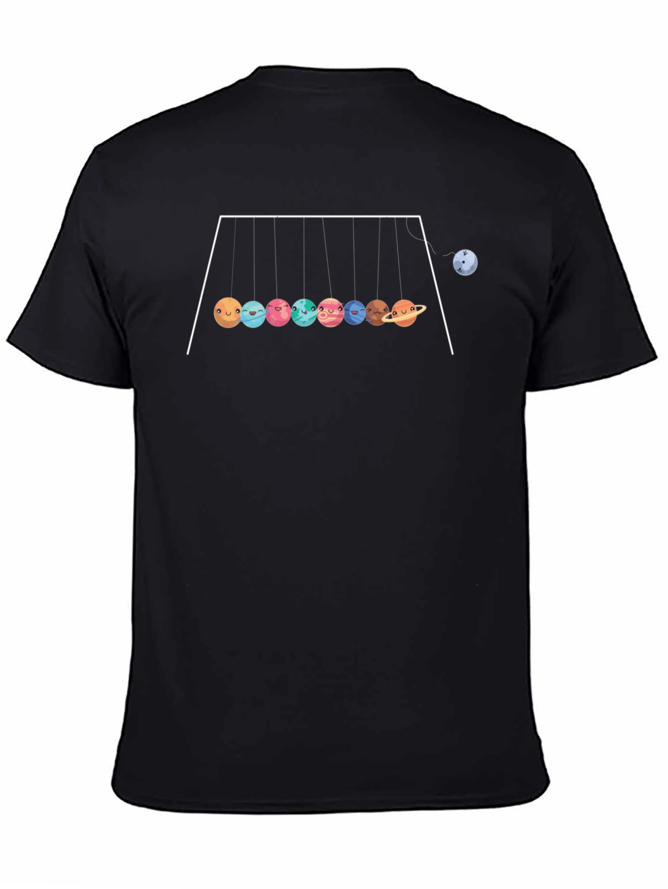 Planetary Motion Graphic Tee - Black