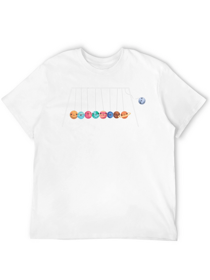 Planetary Motion Graphic Tee - Black