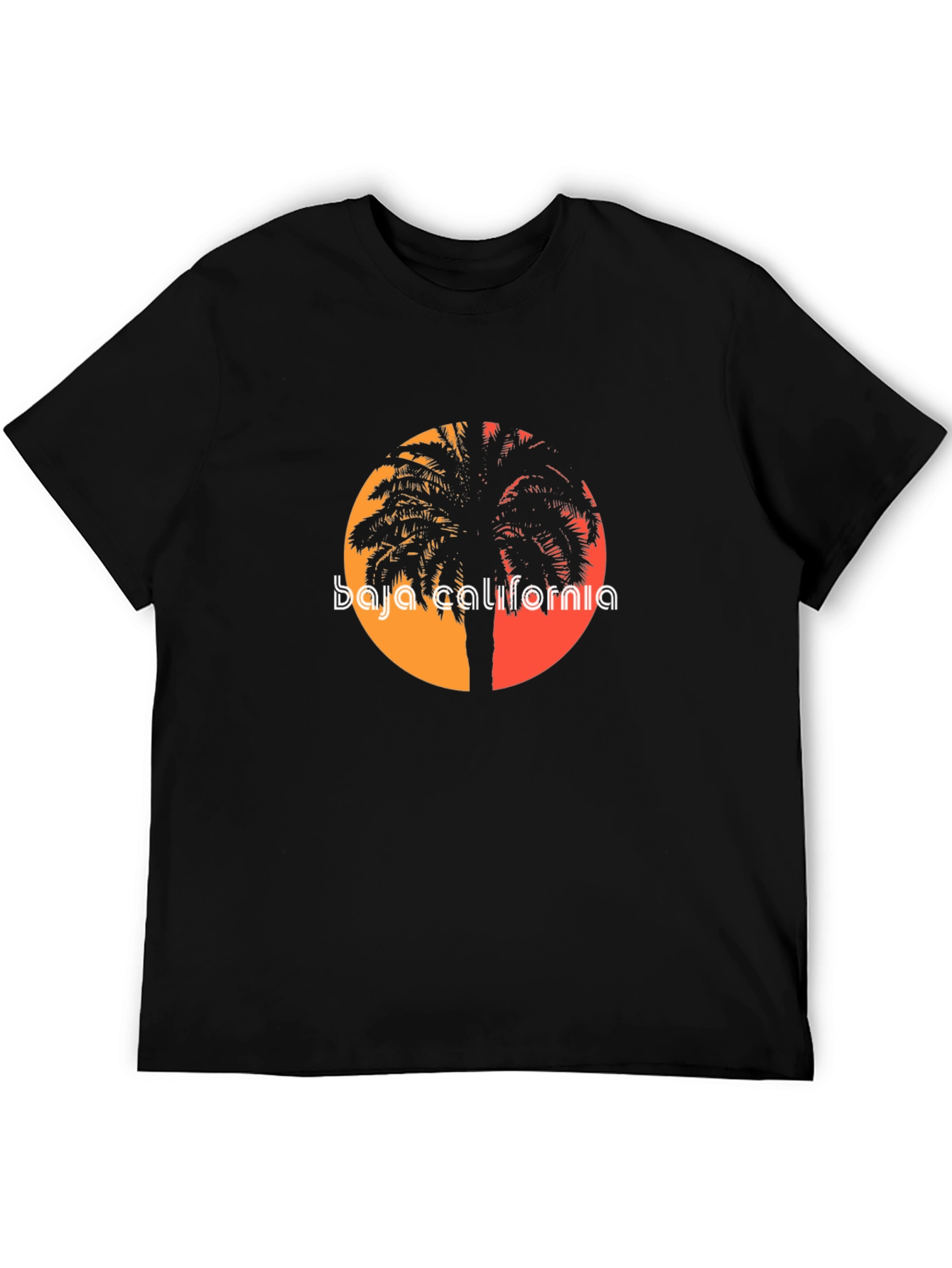 Baja California Palm Tree Sunset T-Shirt