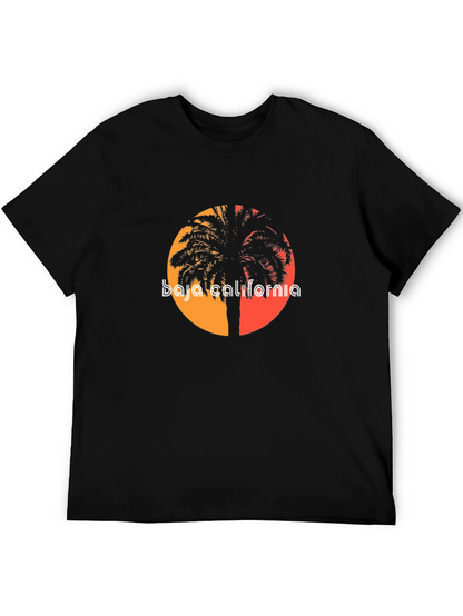 Baja California Palm Tree Sunset T-Shirt