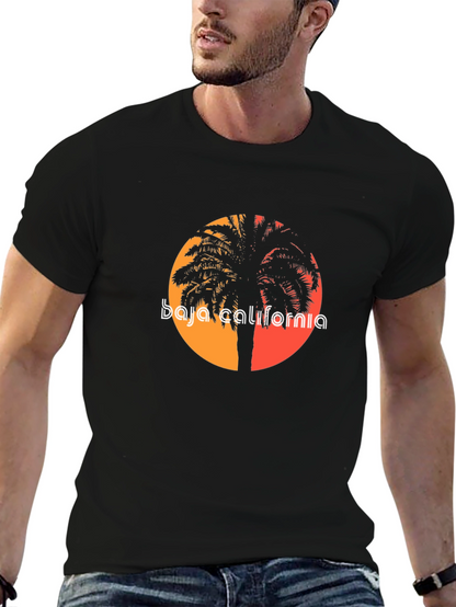Baja California Palm Tree Sunset T-Shirt