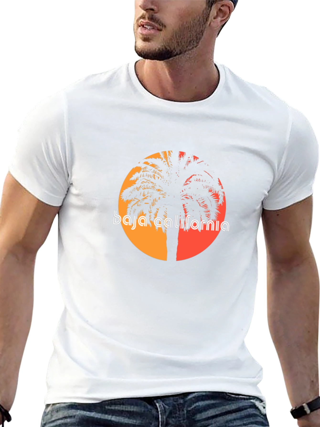 Baja California Palm Tree Sunset T-Shirt