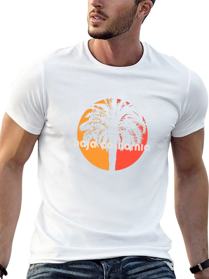 Baja California Palm Tree Sunset T-Shirt