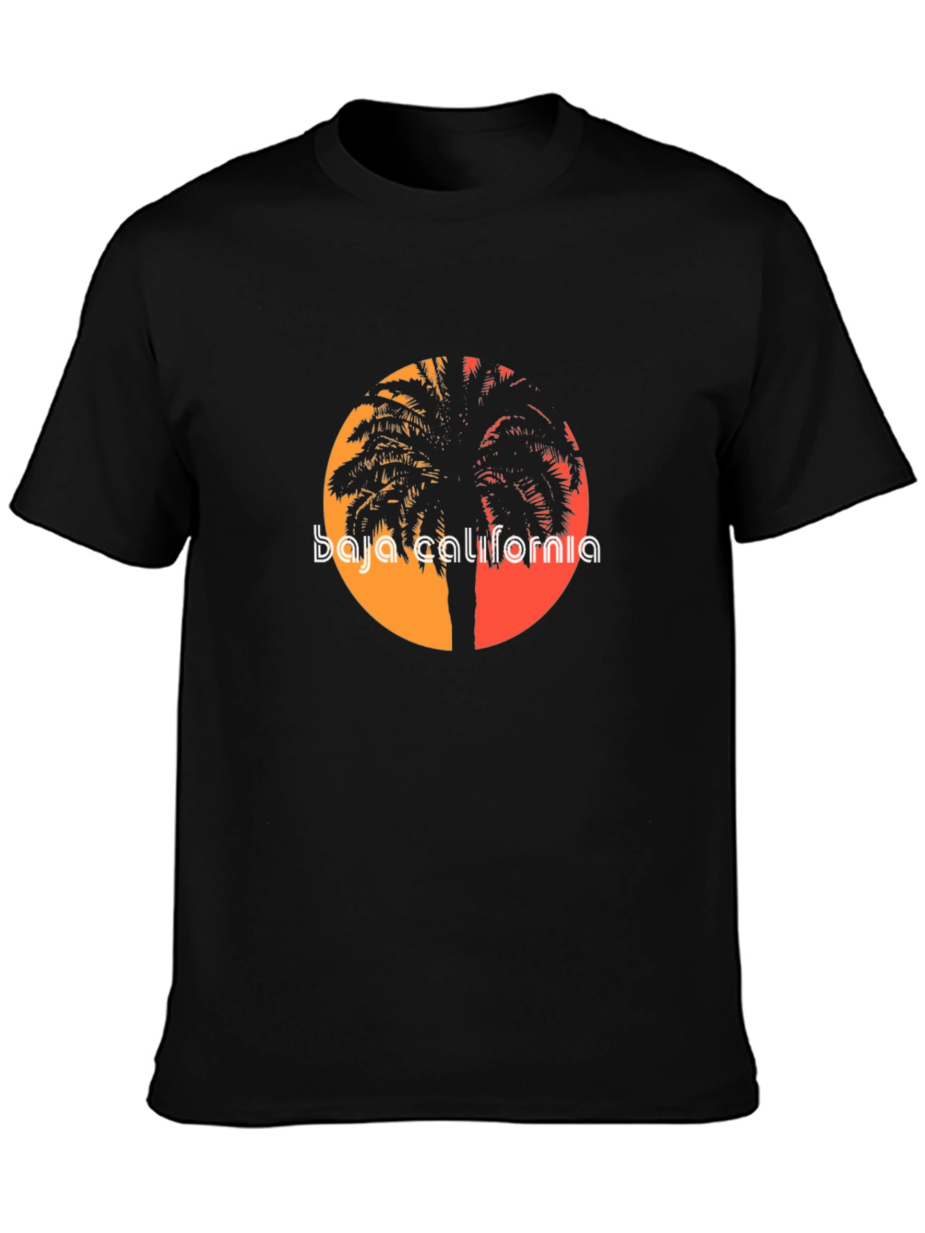 Baja California Palm Tree Sunset T-Shirt