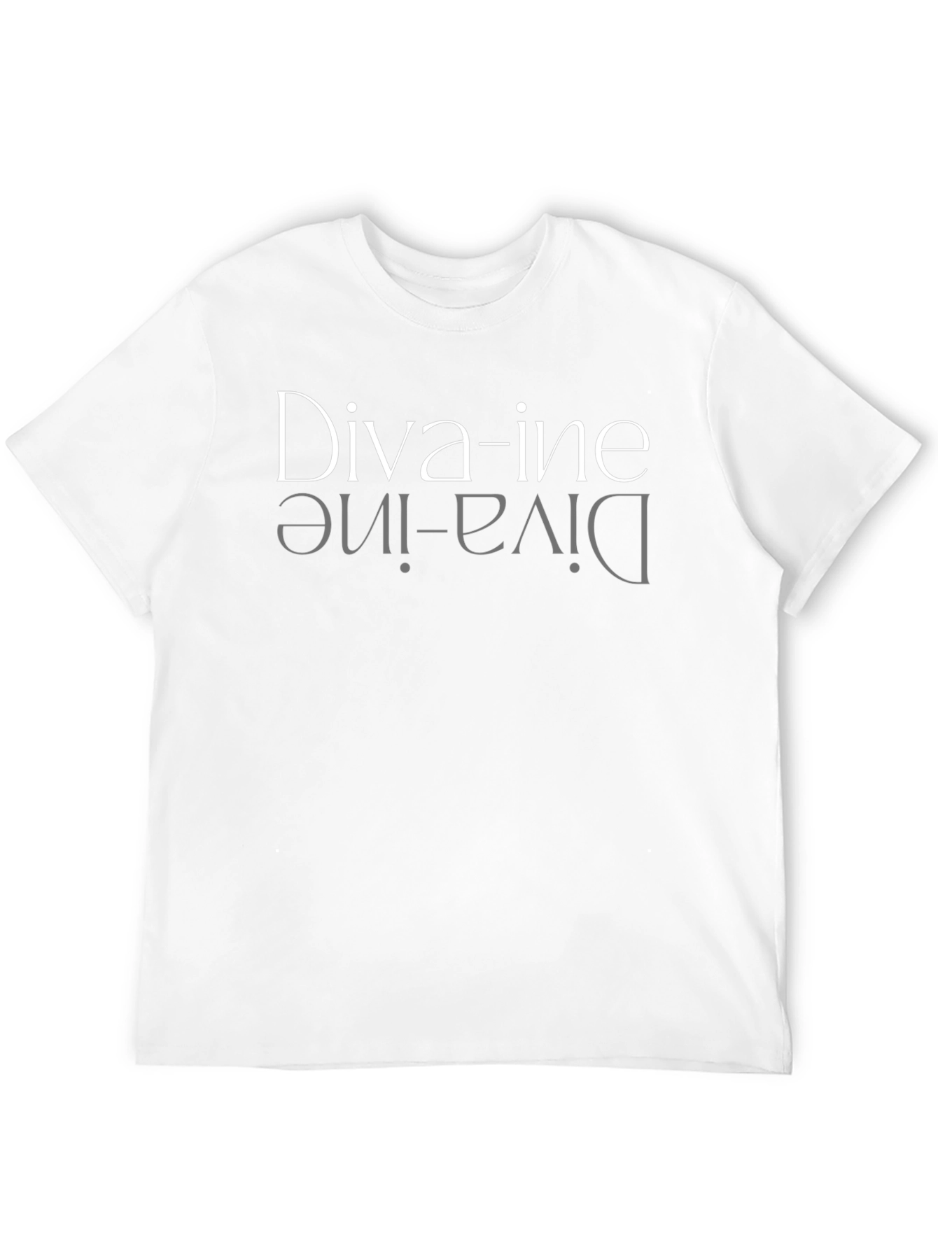 Diva-ine Reflective Graphic Tee - Black