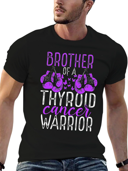 Thyroid Cancer Warrior Brother T-Shirt