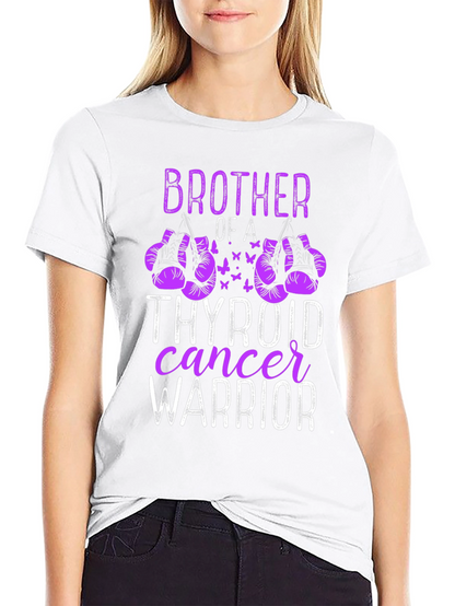 Thyroid Cancer Warrior Brother T-Shirt