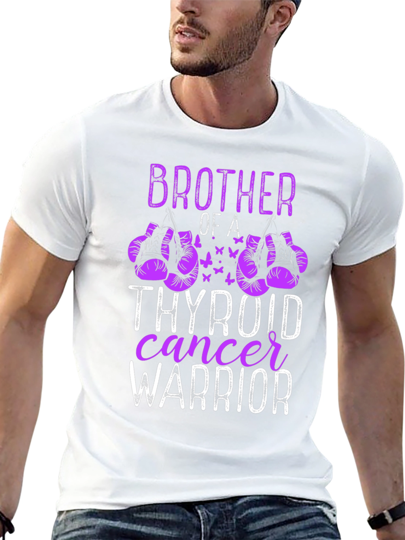 Thyroid Cancer Warrior Brother T-Shirt