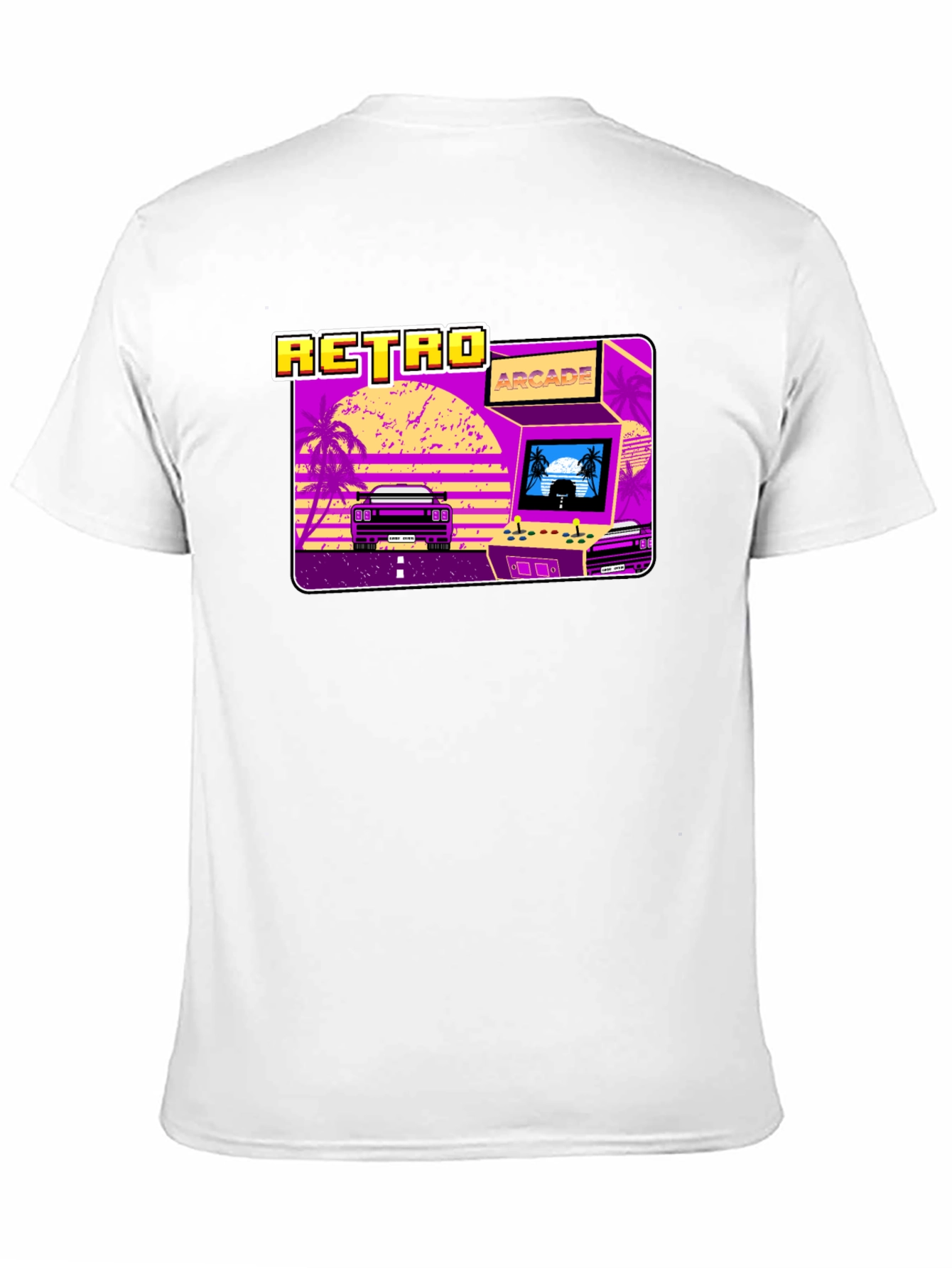 Retro Arcade Car Graphic T-Shirt