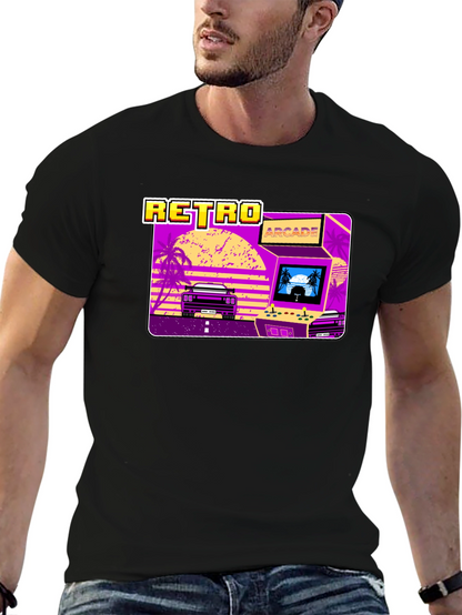 Retro Arcade Car Graphic T-Shirt