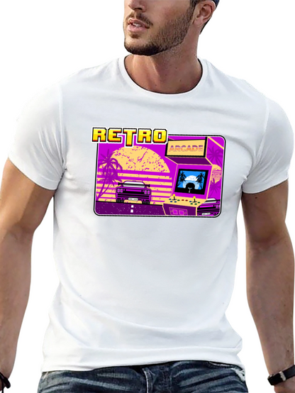Retro Arcade Car Graphic T-Shirt