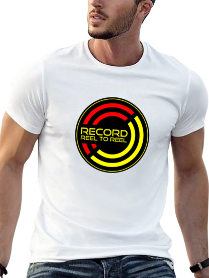 Record Reel to Reel Black T-Shirt