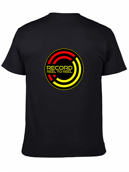 Record Reel to Reel Black T-Shirt
