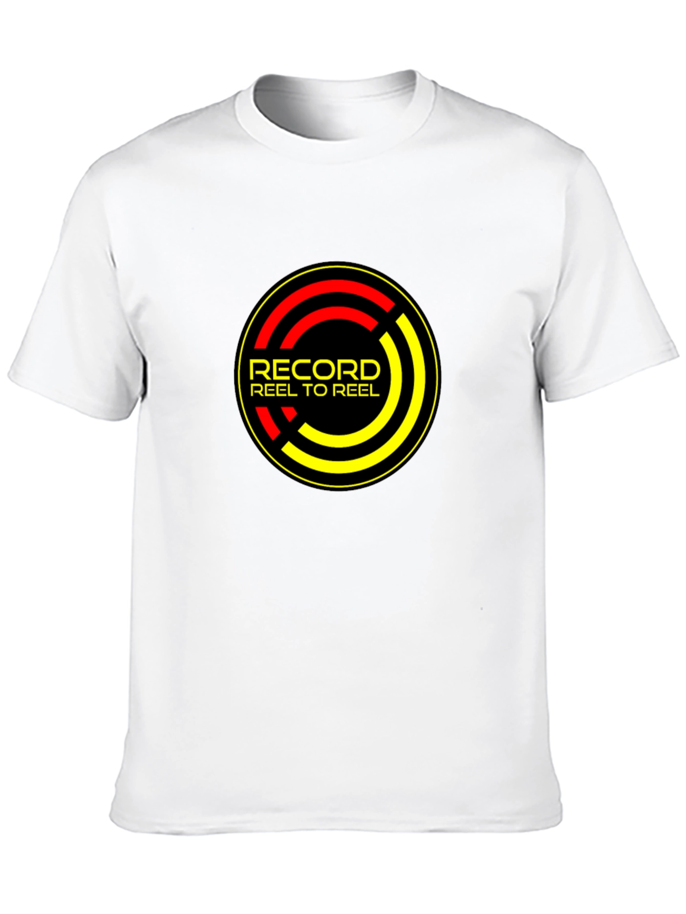 Record Reel to Reel Black T-Shirt