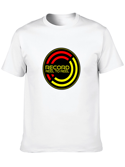Record Reel to Reel Black T-Shirt