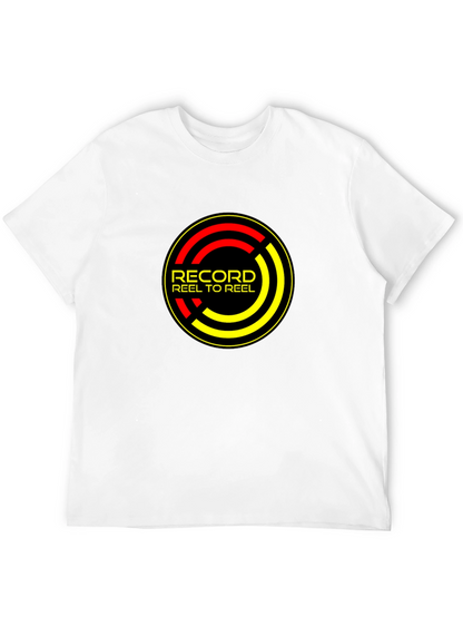 Record Reel to Reel Black T-Shirt