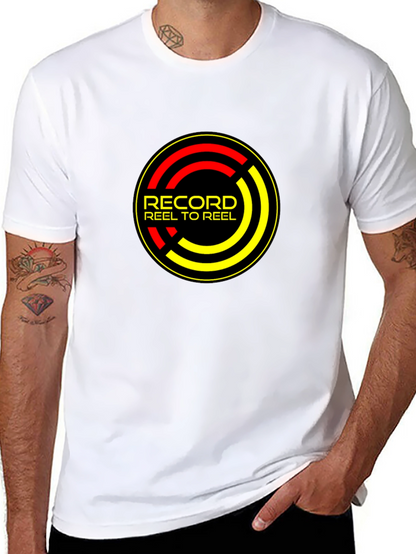 Record Reel to Reel Black T-Shirt