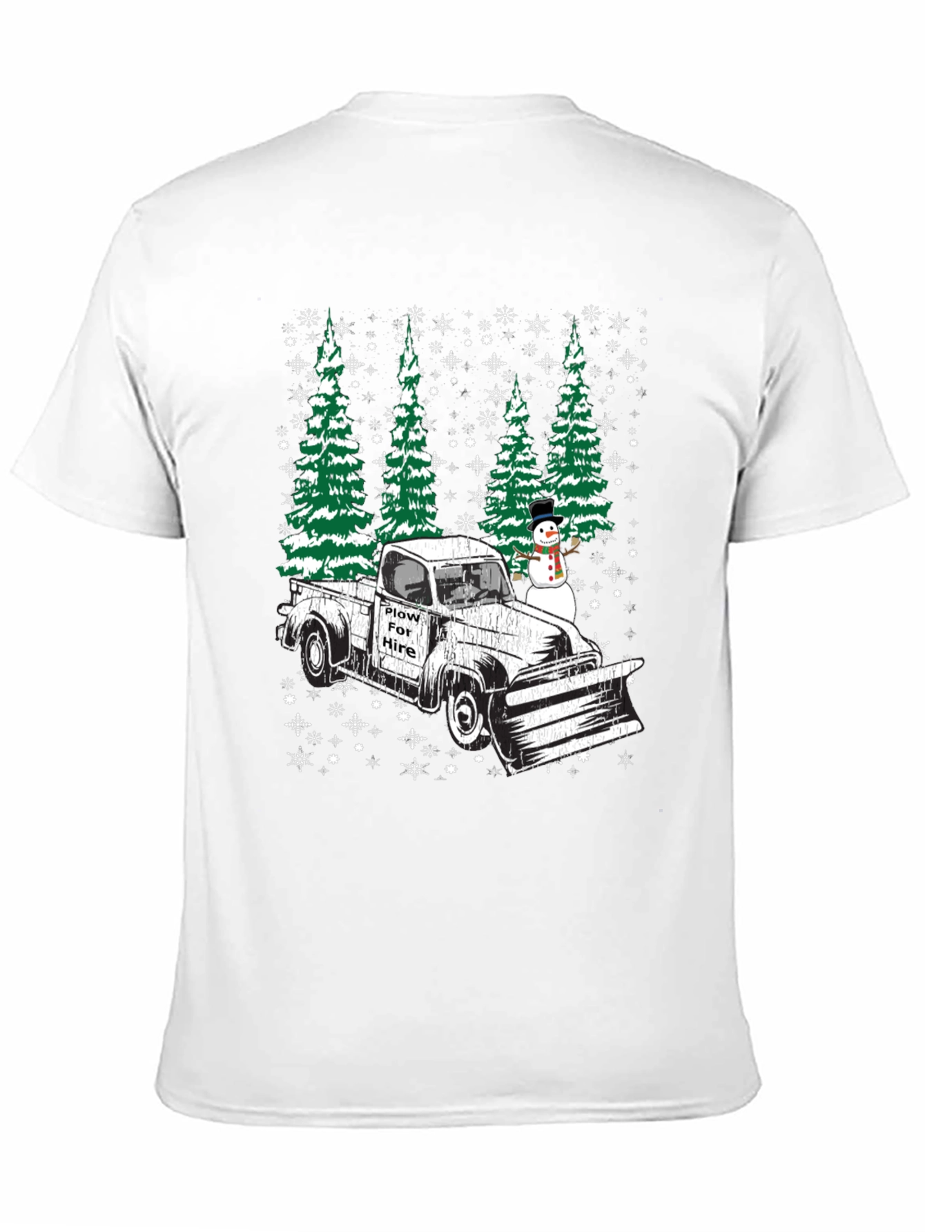 Plow For Hire Christmas Truck T-Shirt