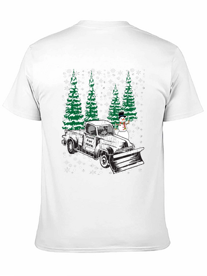 Plow For Hire Christmas Truck T-Shirt