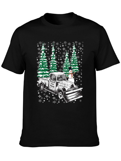 Plow For Hire Christmas Truck T-Shirt