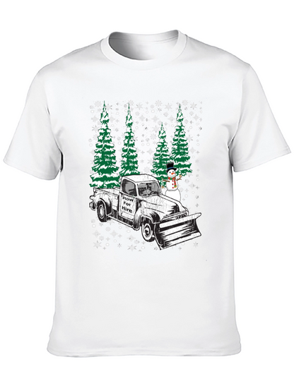 Plow For Hire Christmas Truck T-Shirt