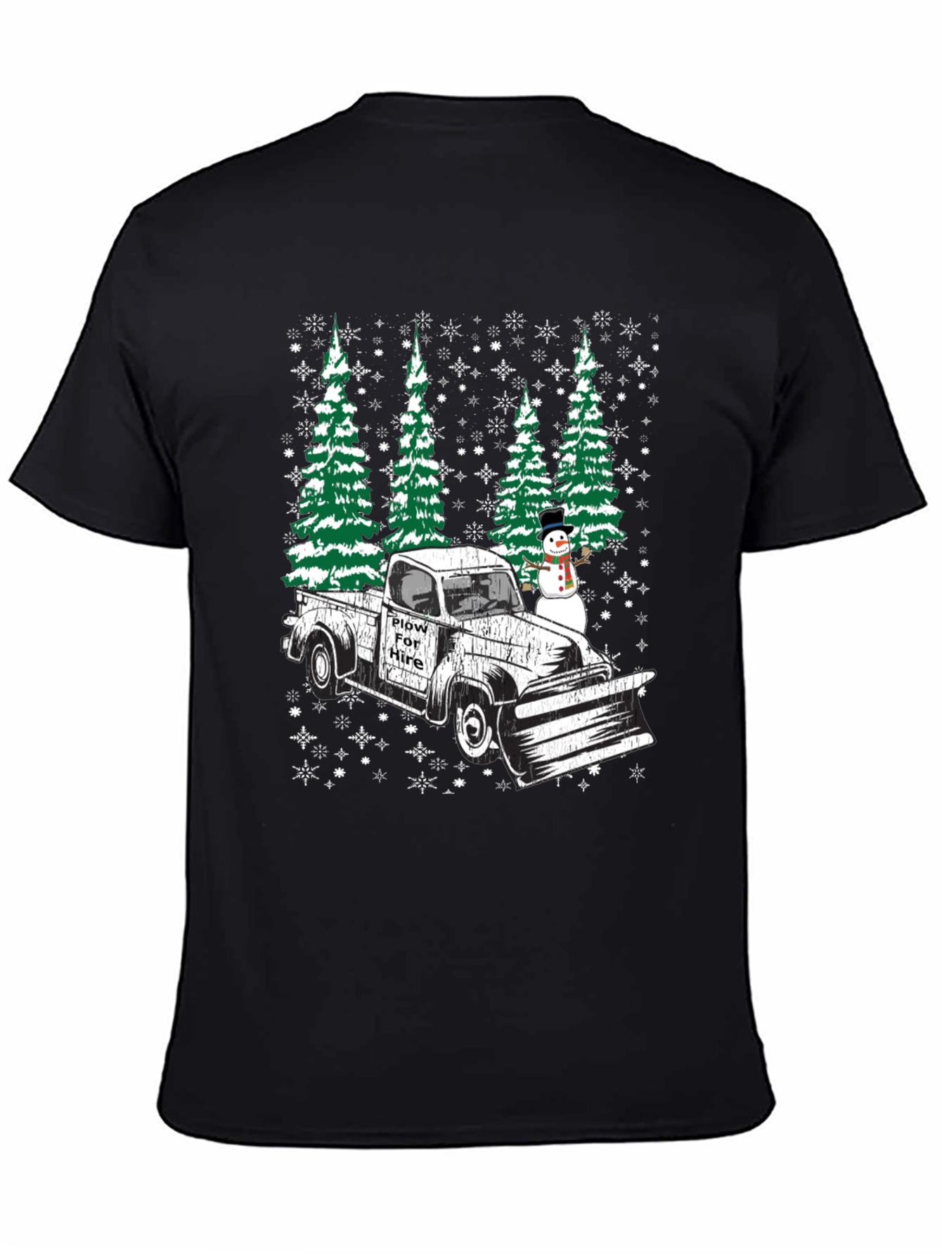Plow For Hire Christmas Truck T-Shirt