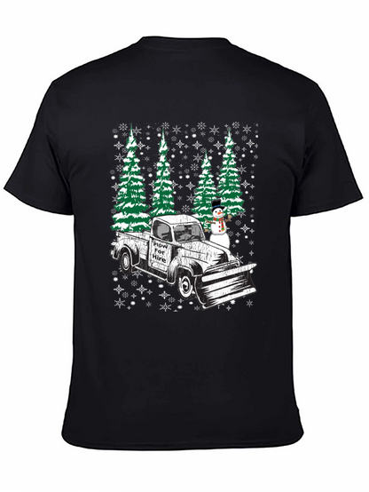 Plow For Hire Christmas Truck T-Shirt