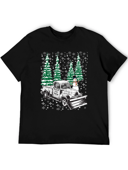 Plow For Hire Christmas Truck T-Shirt
