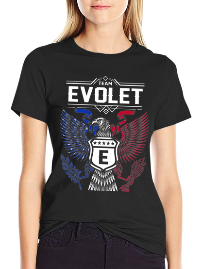 Team Evolet Eagle Crest Graphic Tee - Patriotic Pride!