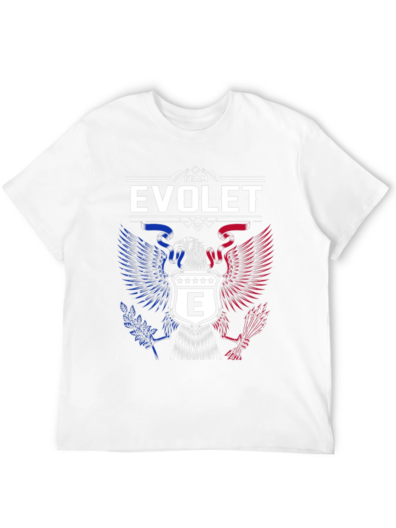Team Evolet Eagle Crest Graphic Tee - Patriotic Pride!