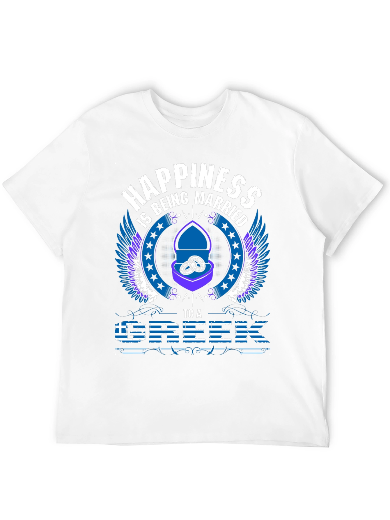 Happiness is Being Married to a Greek T-Shirt