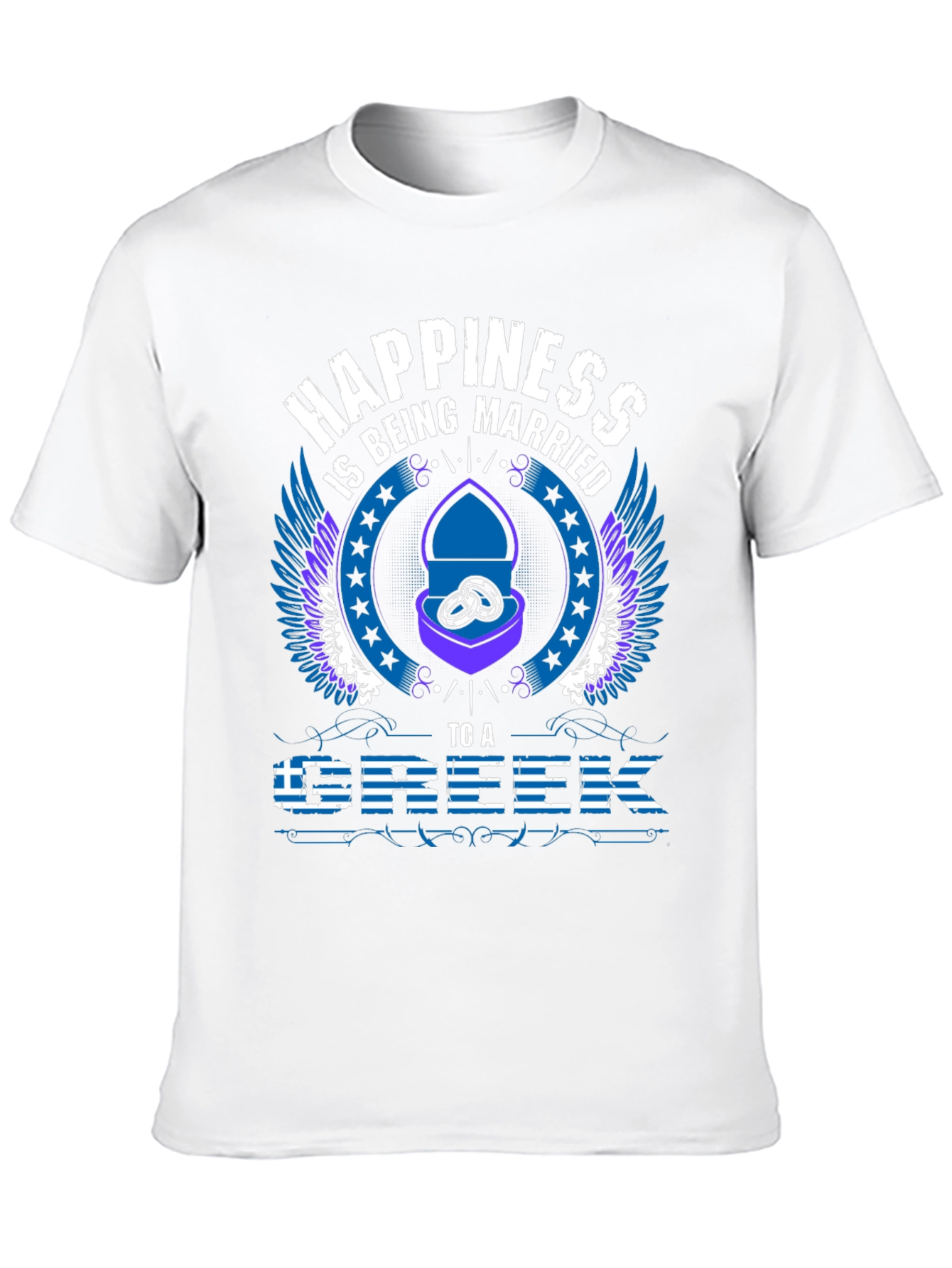 Happiness is Being Married to a Greek T-Shirt
