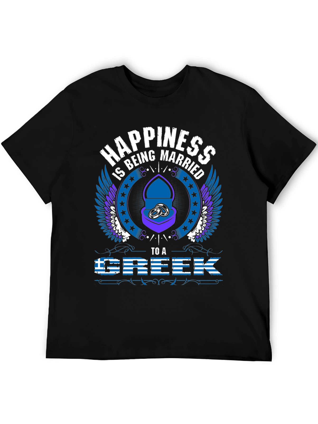 Happiness is Being Married to a Greek T-Shirt