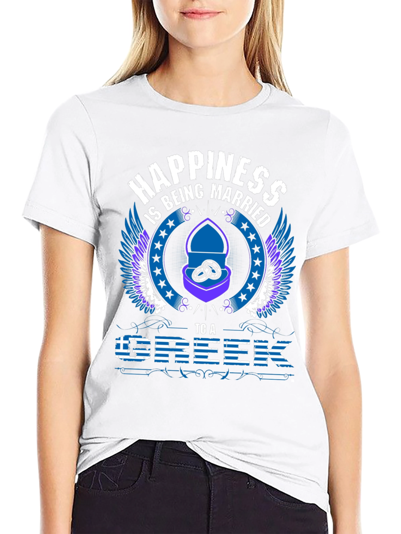 Happiness is Being Married to a Greek T-Shirt