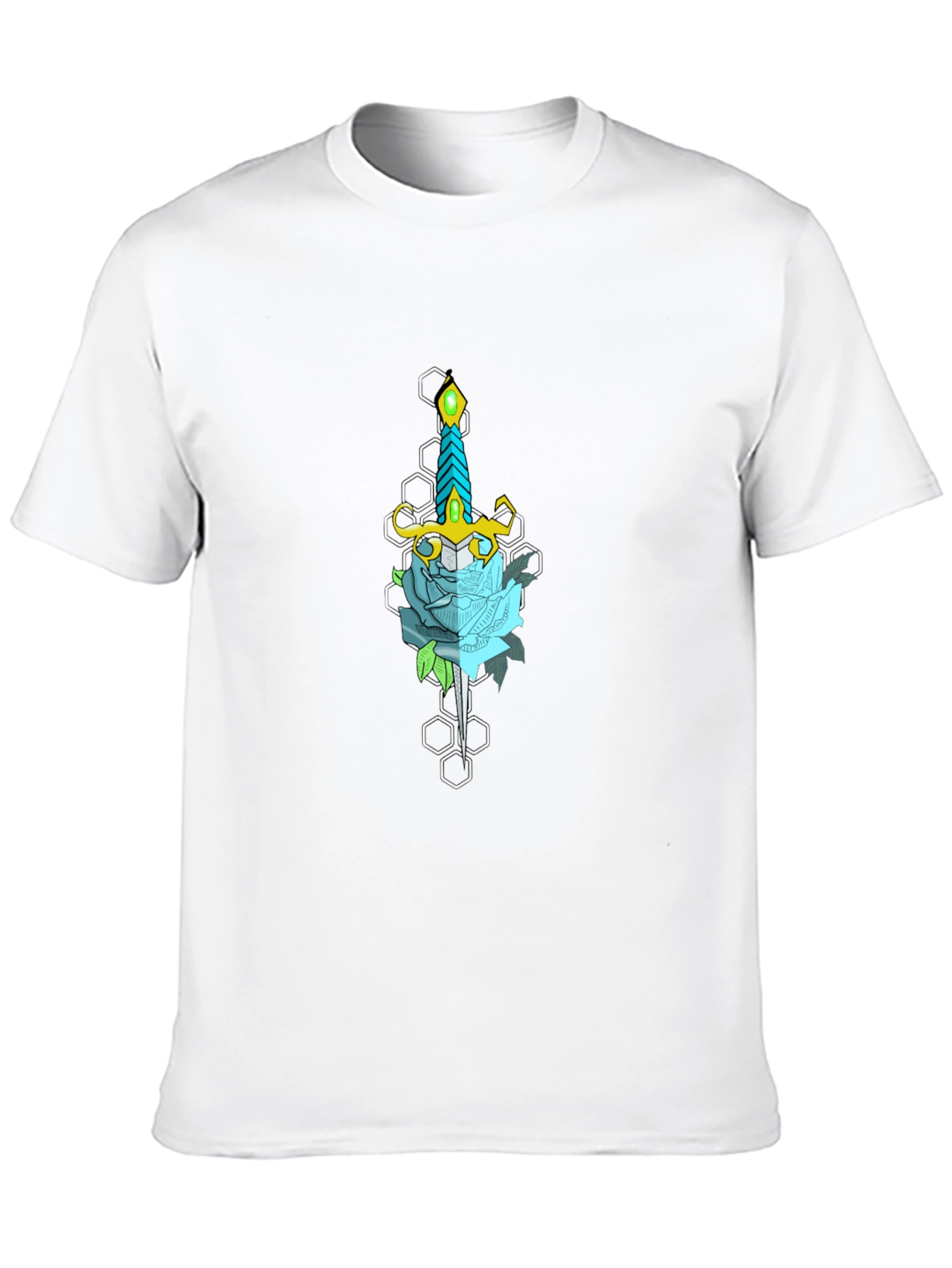 Sword and Rose Graphic Tee - Black