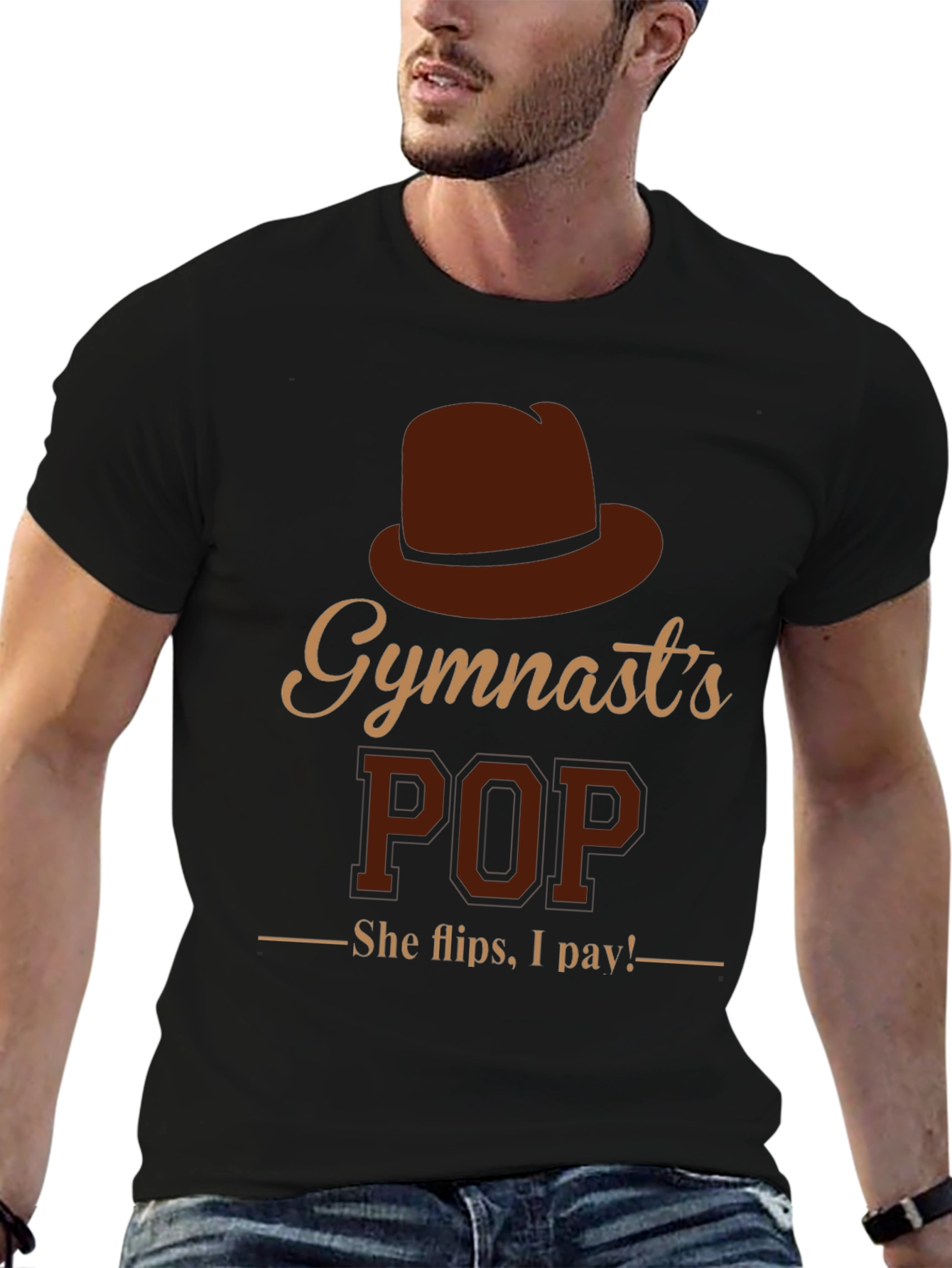 Gymnasts Pop Graphic T-Shirt - She Flips I Pay!