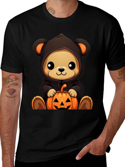 Halloween Teddy Bear Pumpkin T-Shirt