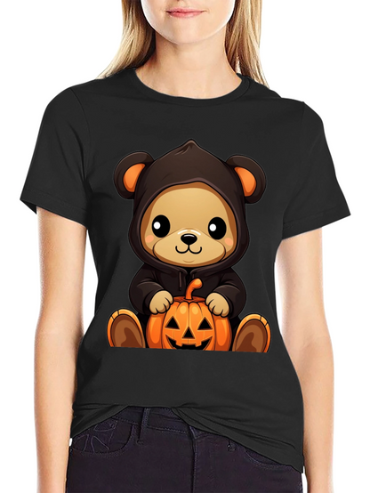 Halloween Teddy Bear Pumpkin T-Shirt