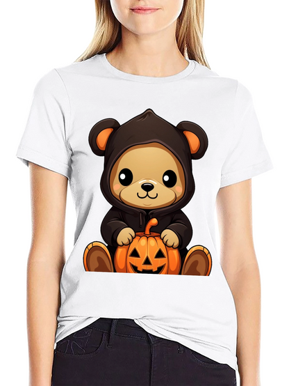 Halloween Teddy Bear Pumpkin T-Shirt