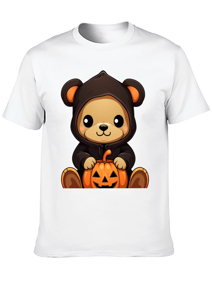 Halloween Teddy Bear Pumpkin T-Shirt
