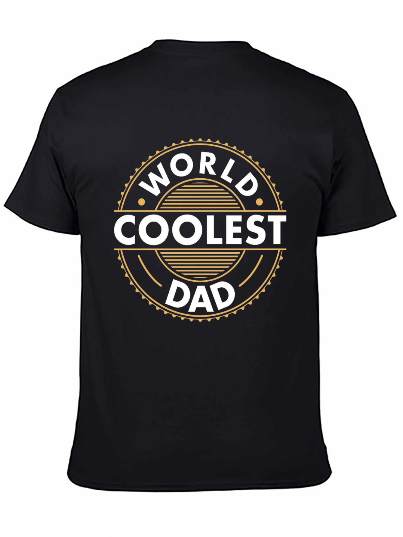 Worlds Coolest Dad Black T-Shirt
