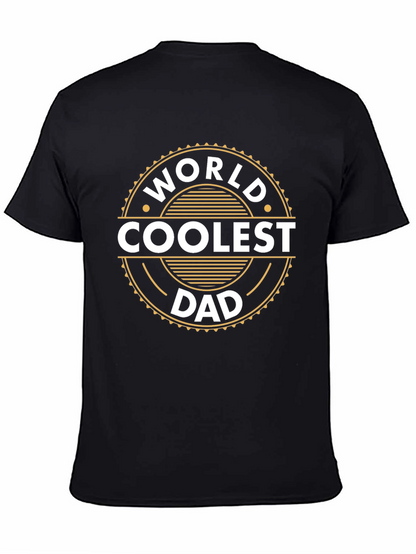Worlds Coolest Dad Black T-Shirt